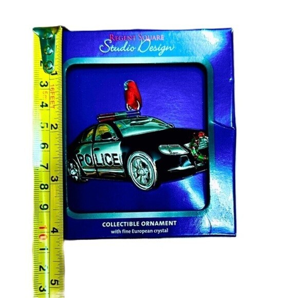 Regent Square Studio Design Police Car Ornament with Christmas Wreath - Picture 5 of 6